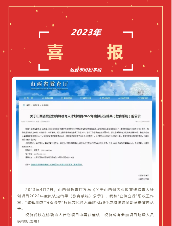 喜報——我校鑄魂育人計劃項目再獲佳績！